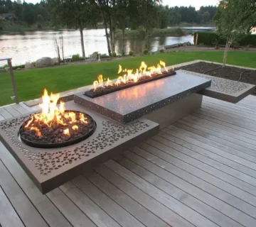 متریال مناسب میز آتش هیزمی