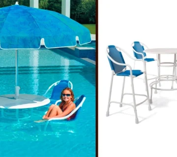 میز و صندلی برای کنار استخر