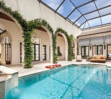 دکور کنار استخر مسقف